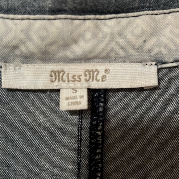 Womens Miss Me Denim Long Sleeve Dress Size Small - Picture 3 of 3